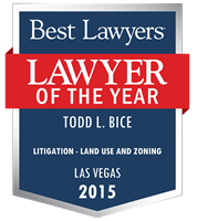 Lawyer of the Year Badge - 2015 - Litigation - Land Use and Zoning