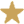 Golden voting star filled in